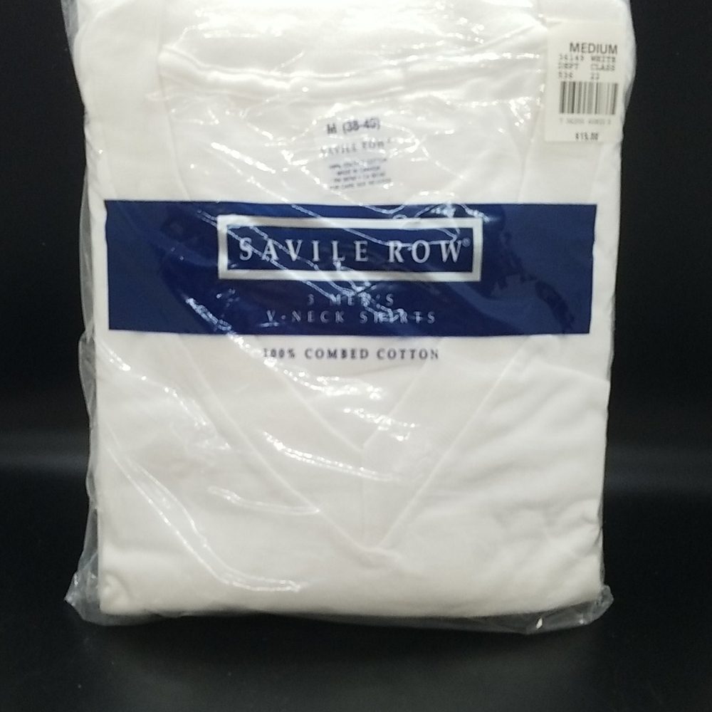 New Savile Row v neck t-shirts, medium